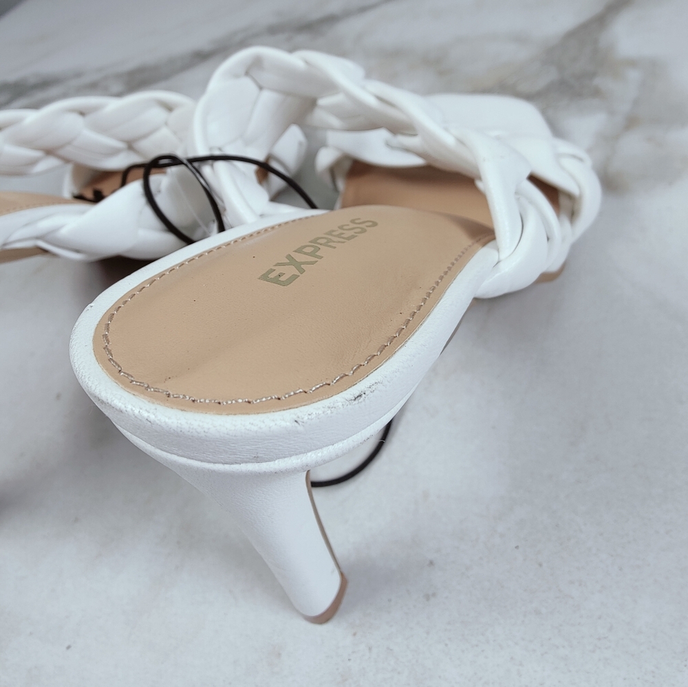 Express Braided White Mules - Picture 13 of 13